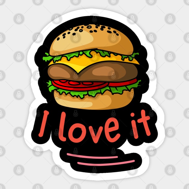 i love fast food Sticker by best design